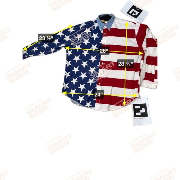 VTG 90s Tommy Hilfiger LG Mens USA Flag Stars & Strips, Election American Pride - Picture 11 of 13
